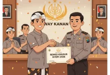 Satu Warga Binaan di Way Kanan Terima Remisi dalam Momen Hari Raya Nyepi