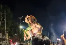 Ritual Ogoh-ogoh Bali Syadhar Simbol Peleburan Sifat Buruk