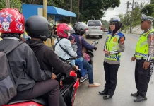 Imbauan Satlantas Polres Way Kanan bagi Para Pemudik