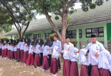 Apel dan Halal Bihalal Awali Masuk Sekolah di MIN 3 Way Kanan