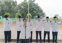 Apel Perdana Kemenag Way Kanan usai WFA dan Libur Lebaran