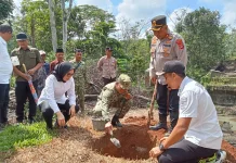 Pembangunan Jembatan Perintis Garuda di Air Ringkih Way Kanan Dimulai
