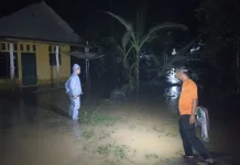 Banjir Rendam Sepuluh Rumah di Kampung Lembasung Way Kanan
