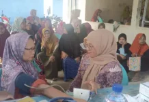 Posbindu PTM Digelar di Way Tuba Asri, Warga Antusias