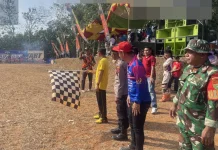 Polsek Baradatu Amankan Kejuaraan Grasstrack di Baradatu