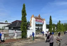 Bakti Sosial HBP, Lapas Way Kanan Bersihkan Fasilitas Umum