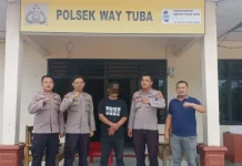 Polsek Way Tuba Amankan Pelaku Penipuan Modus Jual Beli Getah Karet