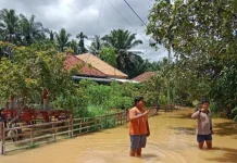 Banjir Rendam Tiga Kampung di Way Kanan