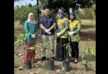 Peringati Hari Bumi, Bulog Lampung Utara Tanam Pohon