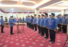 Sekdaprov Lampung Kukuhkan Pengurus PAW KORPRI Way Kanan