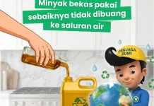 Stop Buang  Minyak Bekas Pakai Kesaluran Air