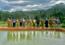 Dinas Perikanan Way Kanan Lakukan Pemantauan ke Lokasi Budidaya