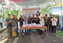 Polres Way Kanan Kurban 12 Ekor Kambing dan 5 Ekor Sapi