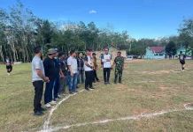 Dandim Way Kanan Hadiri Pembukaan Turnamen Sepak Bola RPG