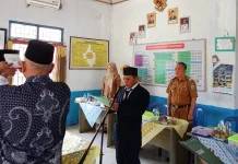 Aparatur Kampung Gedung Jaya Dilantik, Ini Pesan Camat
