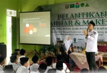 KPU Way Kanan Edukasi Pemilih Muda di Ponpes Sunan Muria