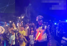 Polres Way Kanan Amankan Pawai Obor 1 Muharram