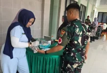 Ratusan Personel Yonif TP 892 Ikuti Cek Kesehatan Gratis