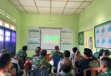 Kodim Way Kanan Gelar Nobar Piala Dunia Bersama Warga
