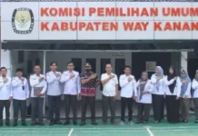 KPU Way Kanan Tekankan Disiplin lewat Apel Rutin Mingguan