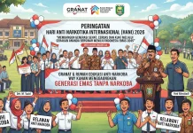 Granat Way Kanan Gaungkan Generasi Emas Tanpa Narkoba