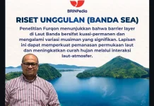 BRIN: Laut Banda Kuasai Cuaca Indonesia lewat Barrier Layer