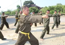 Prajurit Kodim 0411/KM Tingkatkan Kemampuan Bela Diri