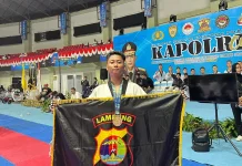 Personel Polres Way Kanan Sabet Juara 1 Taekwondo Piala Kapolri 2026