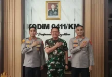 Dandim 0411/KM Perkuat Sinergitas TNI-Polri