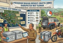 SPPG Atur Distribusi MBG Tepat Waktu hingga Pelosok Way Kanan