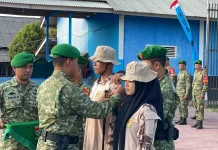 Dandim Way Kanan Buka Kegiatan Korp Kadet Republik Indonesia