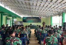 Kodim 0427/Way Kanan Gelar Penyuluhan Hukum bagi Prajurit
