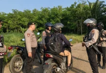Polisi Way Kanan Patroli Preventif di Jalur Rawan Curanmor
