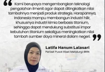 BRIN: Olah Ilmenit dalam Negeri Kurangi Impor Titanium dan Produk Turunannya