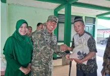 Kodim 0427 Way Kanan Beri Layanan Kesehatan Gratis untuk Warga