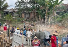 Progres Jembatan Perintis Garuda Kampung Serupa Indah Capai 88 Persen