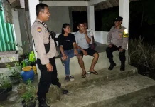 Polsek Bumi Agung Cek Ronda Malam dan Sosialisasikan Layanan 110