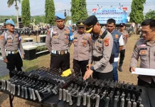 Apel Perdana, AKBP Ramadhona Tekankan Soliditas Jajaran Polres Way Kanan