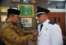Feriza Dilantik Jadi Pj Kepala Kampung Sumber Rejeki
