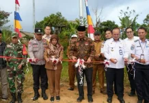 BPTD Lampung Pasang Penerangan Jalan di Lampung Barat