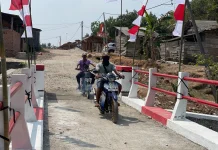 Jembatan Beton Garuda Rampung, Akses Warga di Kampung Serupa Indah Lancar