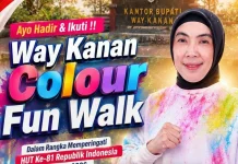 Way Kanan Colour Fun Walk Diundur 21 Agustus