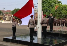 Polres Metro Gelar Upacara HUT RI