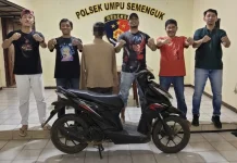 Polsek Umpu Semenguk Bekuk Buron Pencurian Motor di Way Kanan