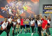 KPU Way Kanan Raih Juara II Badminton KPU Cup 2026