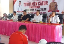 64 Peserta Ikuti Turnamen Catur Bupati Cup Way Kanan