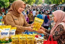 Gerakan Pangan Murah Way Kanan Ludes Kurang dari Dua Jam