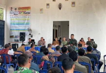 Tim Mabes TNI Edukasi Warga Way Kanan Cegah Karhutla