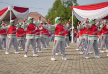 Lomba Senam LLI Meriahkan Kota Metro