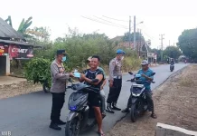 Polres Way Kanan Imbau Warga Waspada Abu Vulkanik